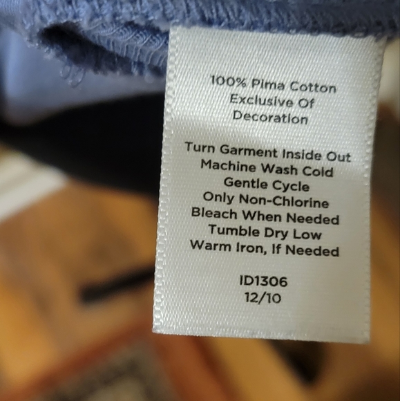 Talbots Blue 100% PIMA Cotton Tank Top - Picture 7 of 7